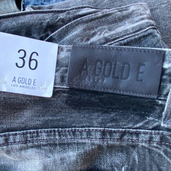 New Agolde Los Angeles Men Denim Rockwell Slim Fit Whiskered Distressed Jeans 36 - Picture 8 of 12
